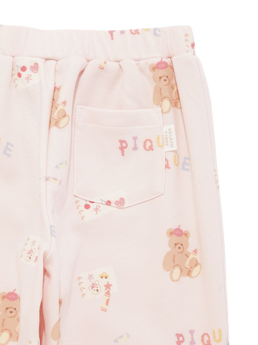 GELATO PIQUE KIDS & BABY「【KIDS】ドローイングベア柄ロングパンツ」|ルームウェア|