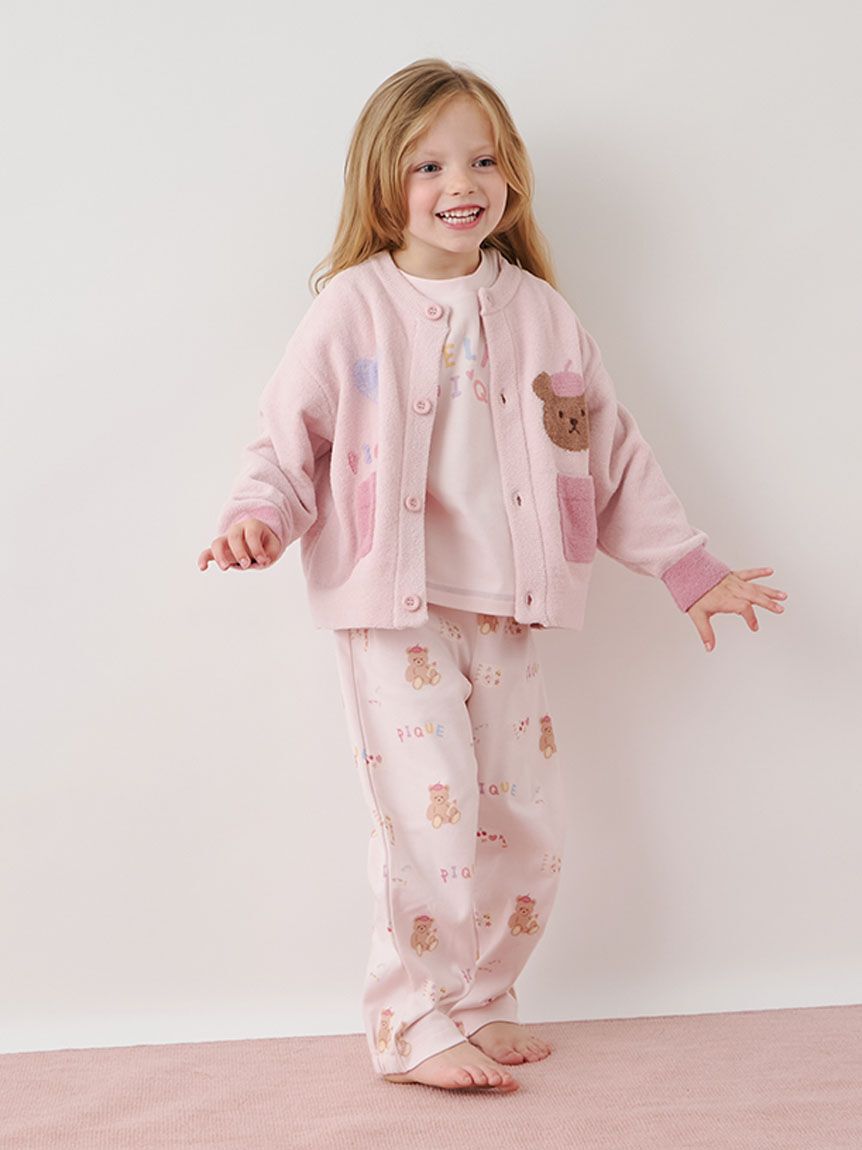 GELATO PIQUE KIDS & BABY「【KIDS】ドローイングベア柄ロングパンツ」|ルームウェア|
