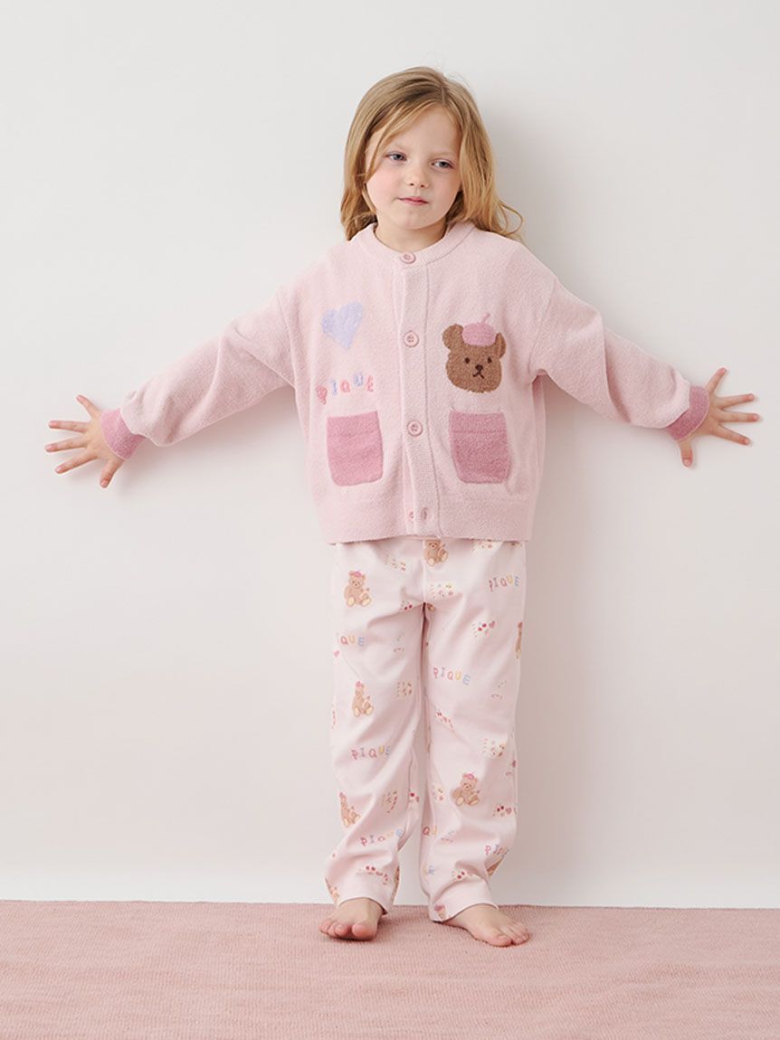 GELATO PIQUE KIDS & BABY「【KIDS】ドローイングベア柄ロングパンツ」|ルームウェア|