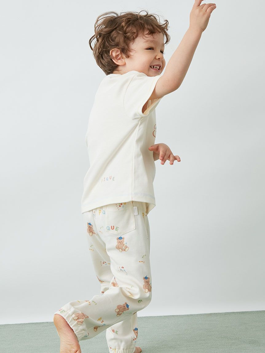 GELATO PIQUE KIDS & BABY「【KIDS】ドローイングベア柄ロングパンツ」|ルームウェア|
