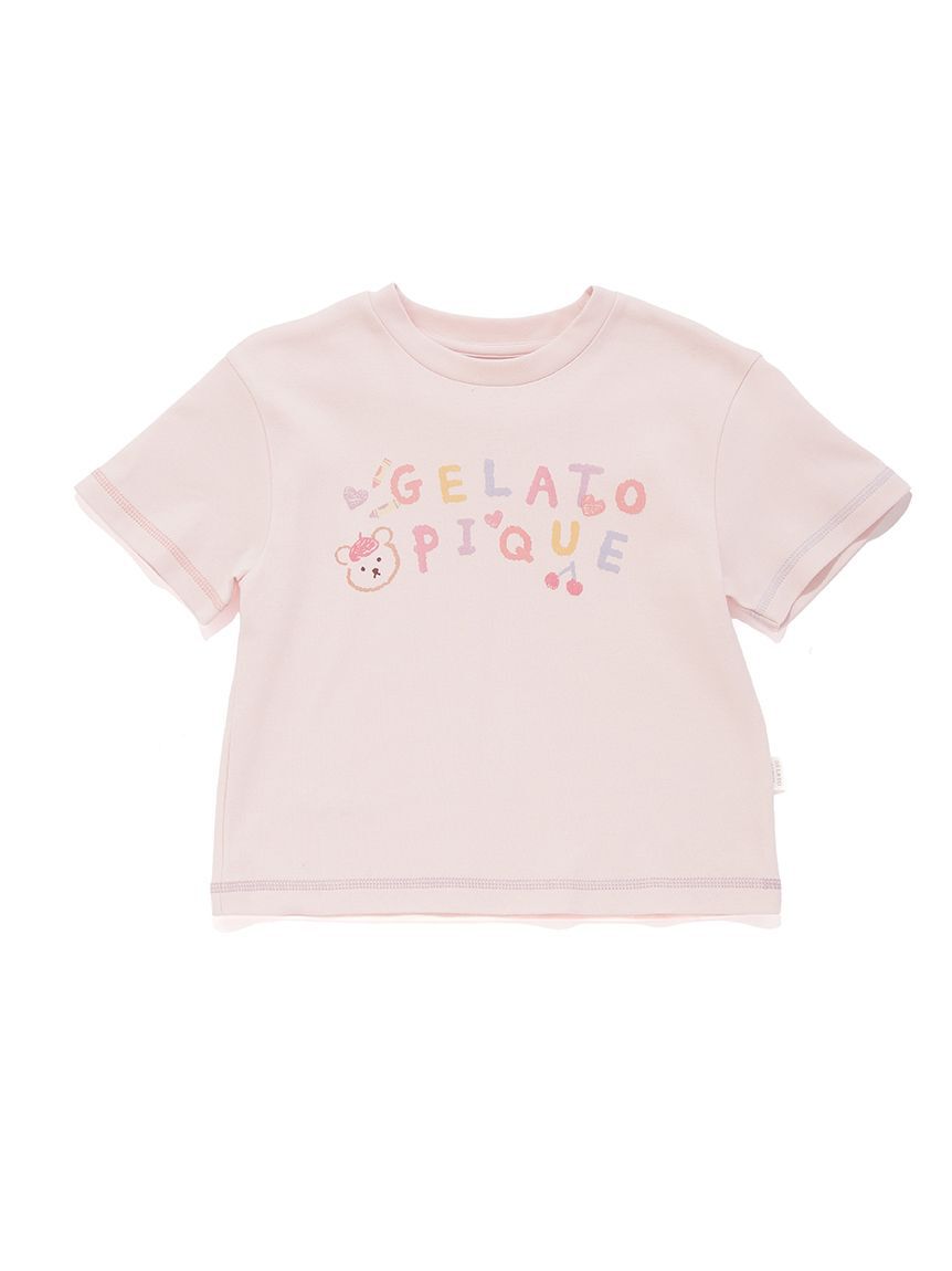 GELATO PIQUE KIDS & BABY「【KIDS】ドローイングベアワンポイントTシャツ」|ルームウェア|