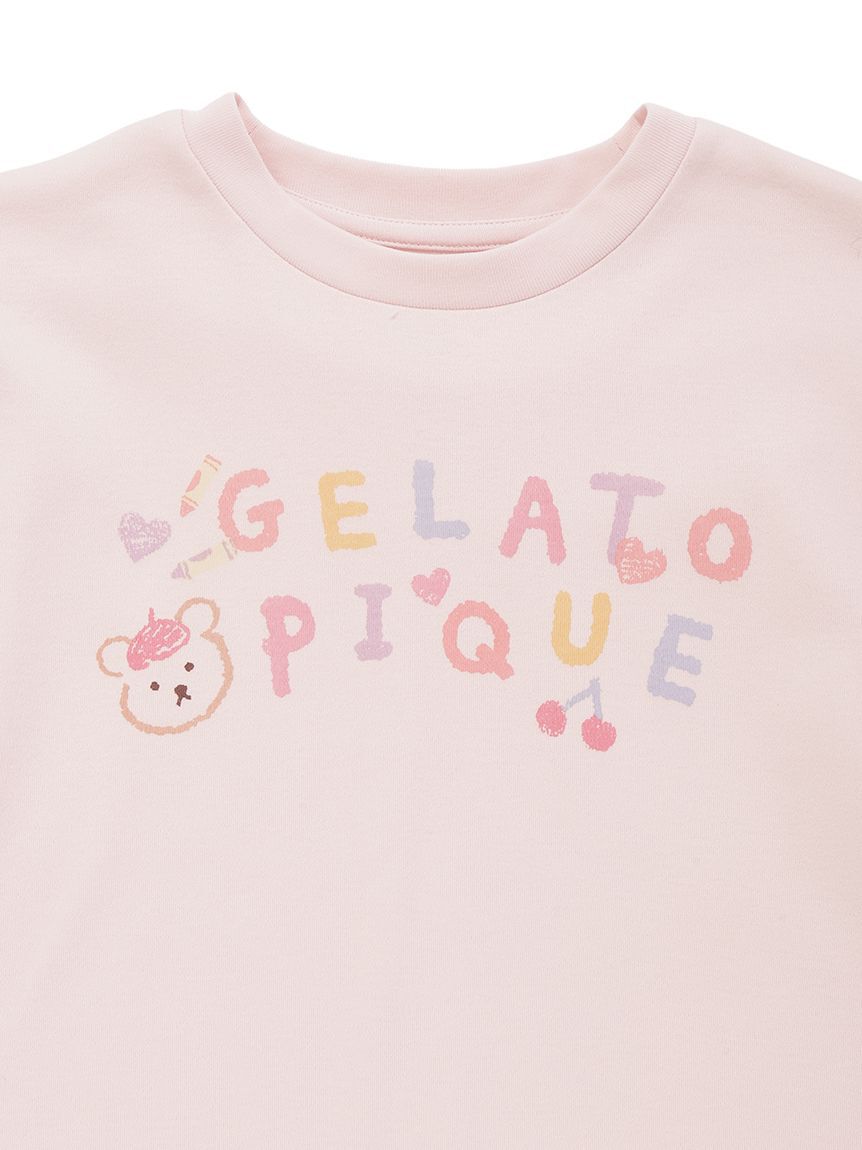 GELATO PIQUE KIDS & BABY「【KIDS】ドローイングベアワンポイントTシャツ」|ルームウェア|