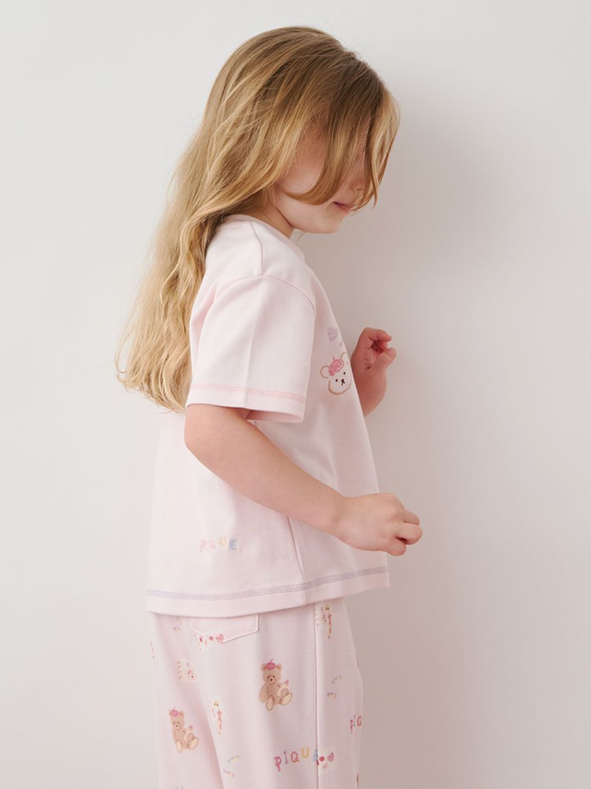 GELATO PIQUE KIDS & BABY「【KIDS】ドローイングベアワンポイントTシャツ」|ルームウェア|