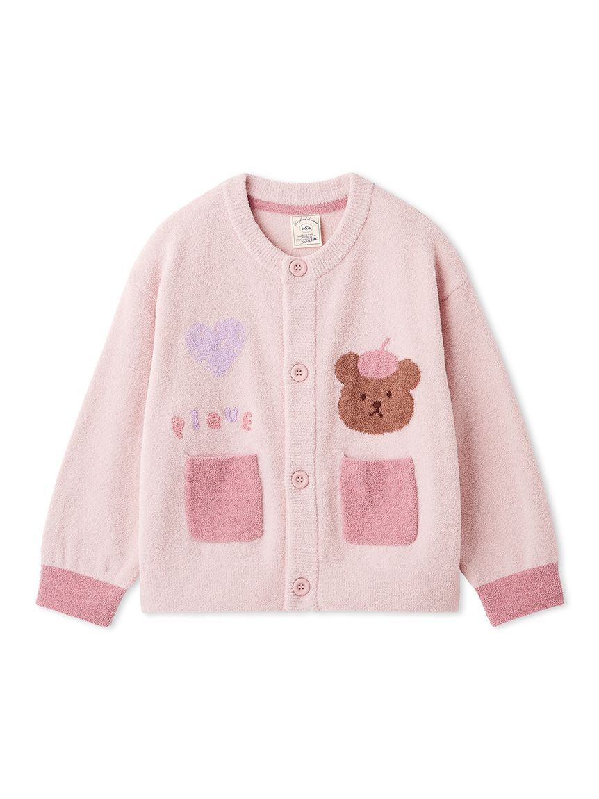 GELATO PIQUE KIDS & BABY「【KIDS】エアリーモコドローイングベアカーディガン」|カーディガン|