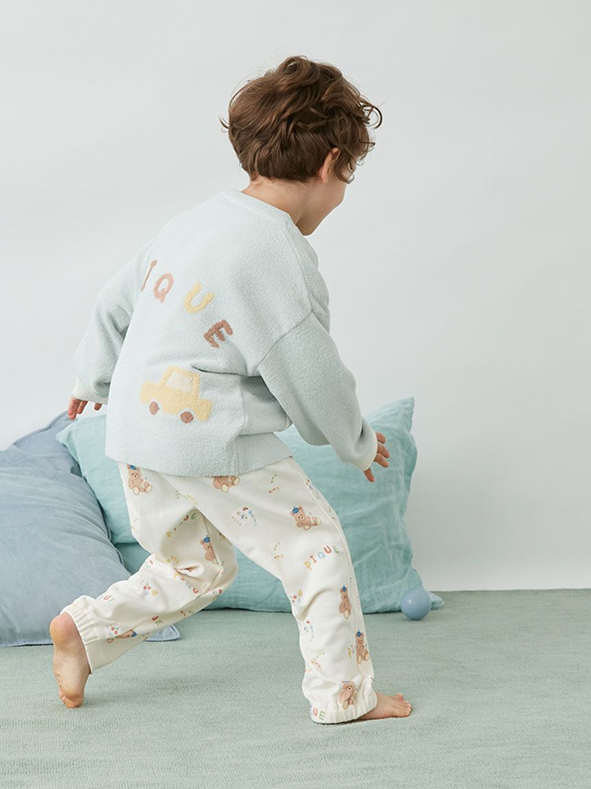 GELATO PIQUE KIDS & BABY「【KIDS】エアリーモコドローイングベアカーディガン」|カーディガン|