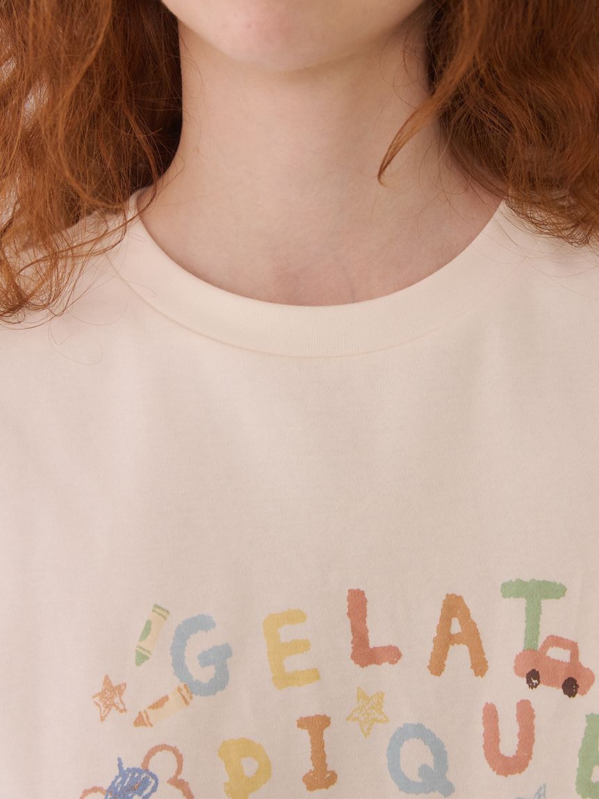 gelato pique「ドローイングベアワンポイントTシャツ」|ルームウェア|
