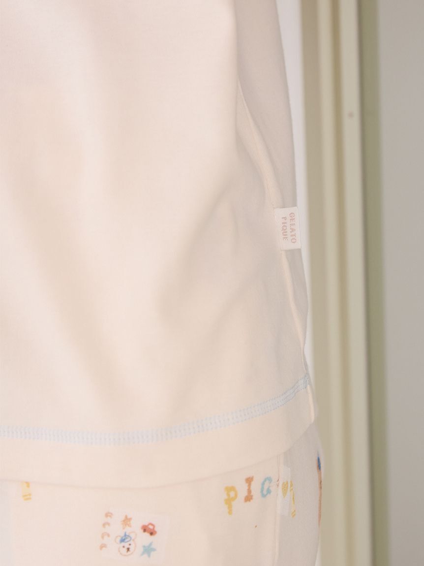 gelato pique「ドローイングベアワンポイントTシャツ」|ルームウェア|