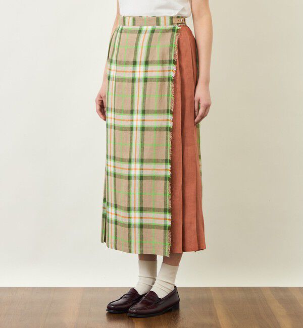 MACKINTOSH PHILOSOPHY「GREY LABEL O'NEIL OF DUBLIN リネンキルトスカート」|スカート|