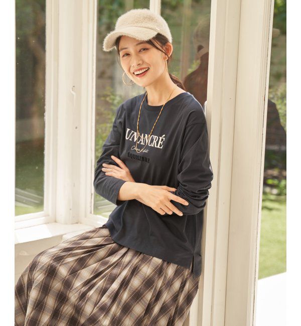 ikka「ロゴフォトプリントロンT」|Tシャツ・カットソー|