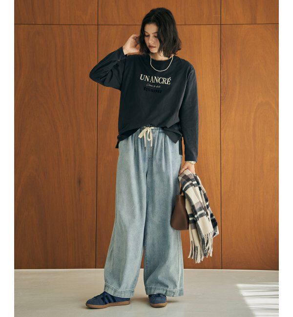 ikka「ロゴフォトプリントロンT」|Tシャツ・カットソー|