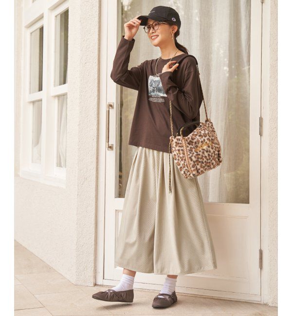 ikka「ロゴフォトプリントロンT」|Tシャツ・カットソー|