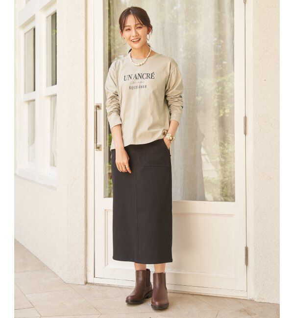 ikka「ロゴフォトプリントロンT」|Tシャツ・カットソー|