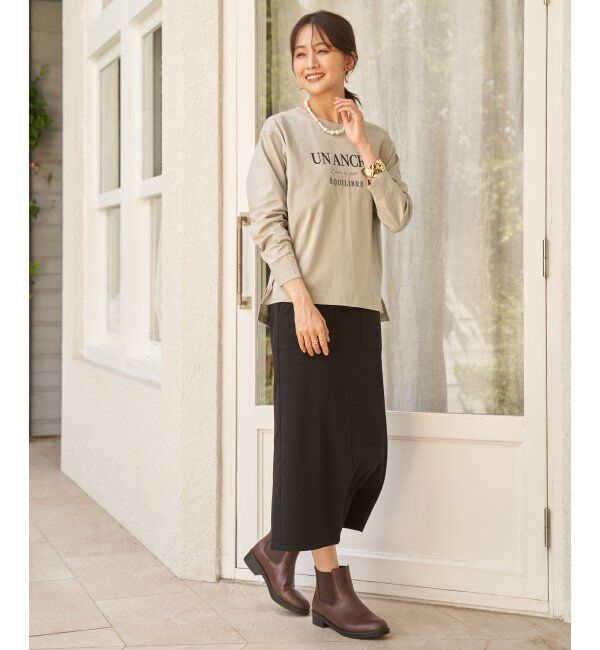 ikka「ロゴフォトプリントロンT」|Tシャツ・カットソー|