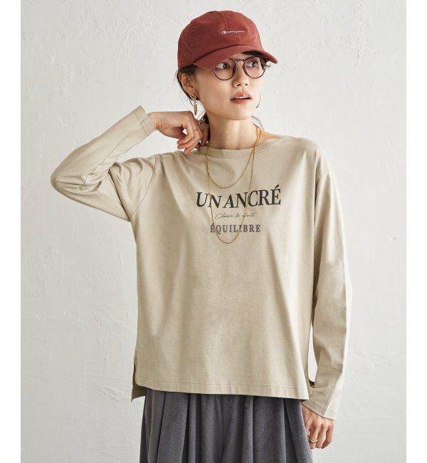 ikka「ロゴフォトプリントロンT」|Tシャツ・カットソー|