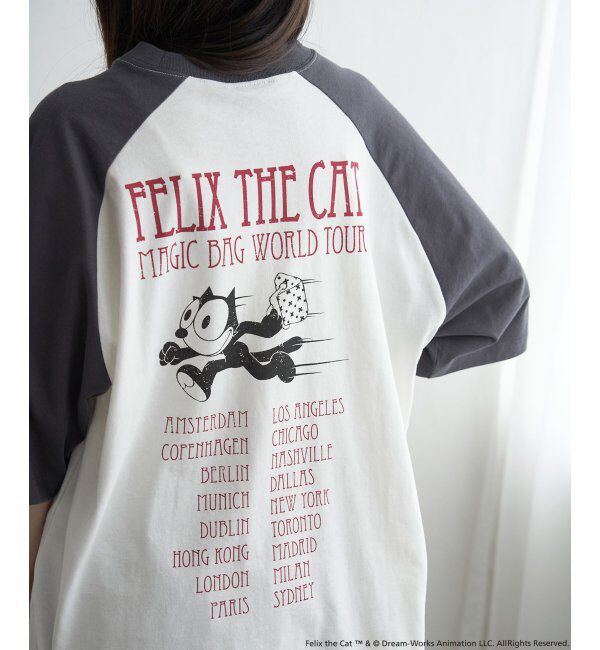 VENCE share style「&rdquo;Felix the cat&rdquo; フィリックス・ザ・キャット / ラグランTシャツ」|Tシャツ・カットソー|