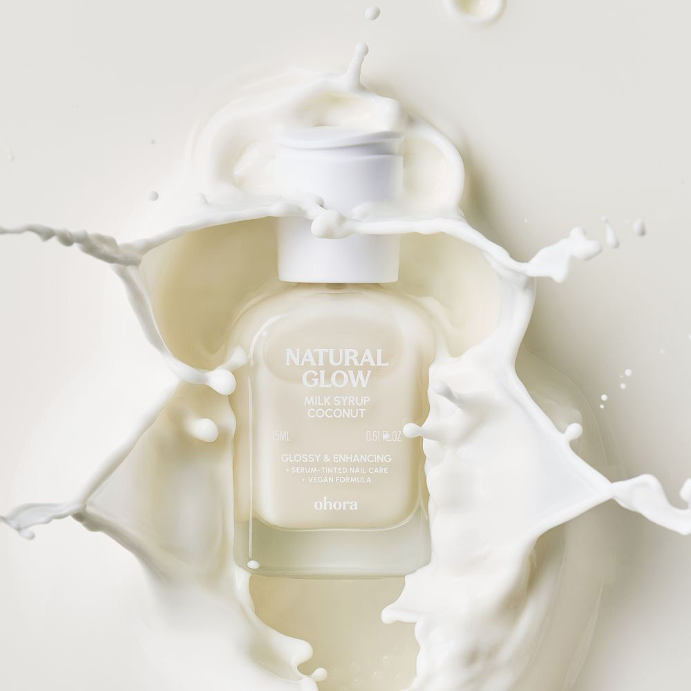  「ohora Natural Glowマルチネイル強化剤 PC-NS-011-J-OF MilkSyrup Coconut (15mL)」|ネイルケア|