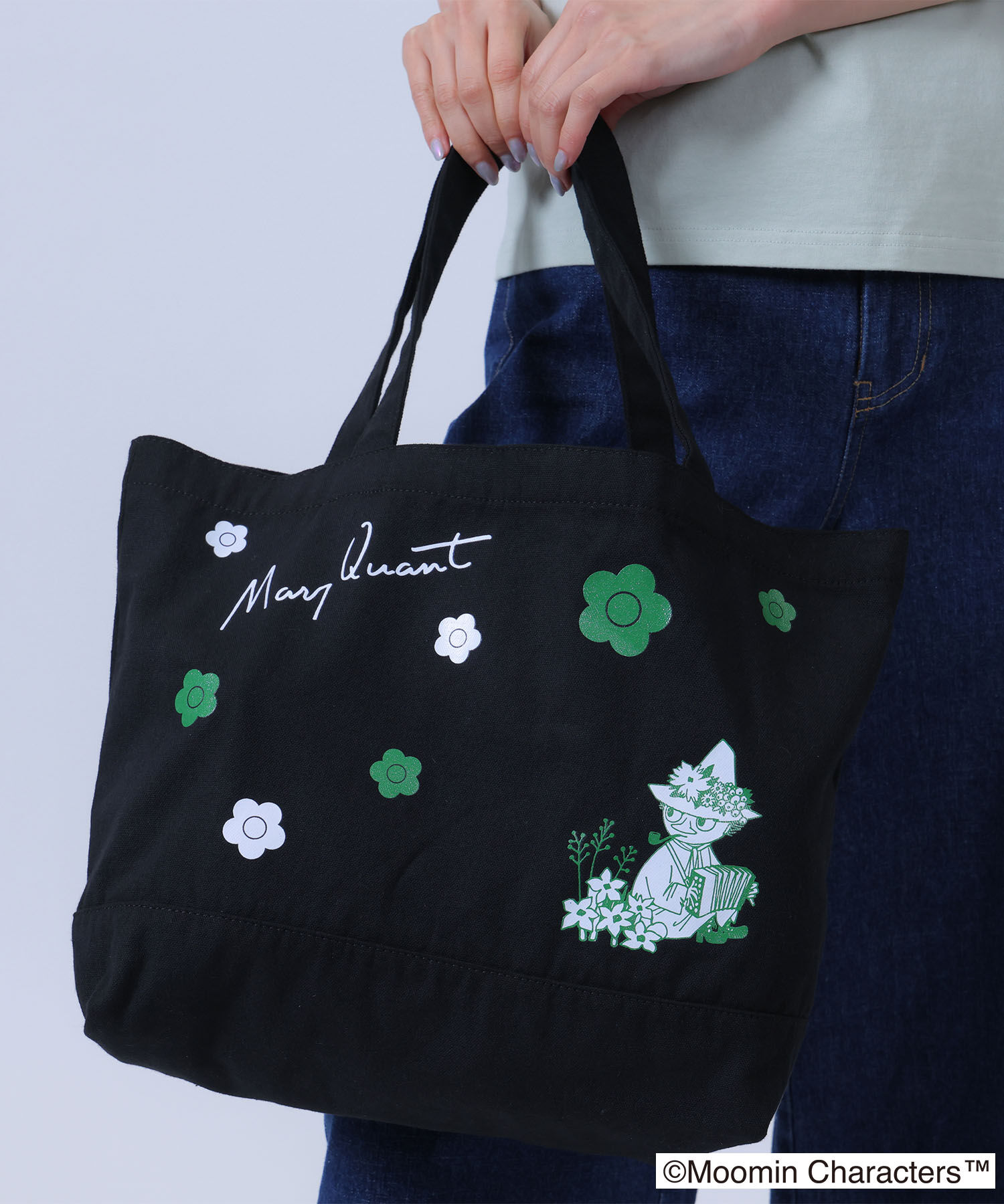 MARY QUANT「MOOMIN&times;MQキャンバス トート」|トートバッグ|グリーン