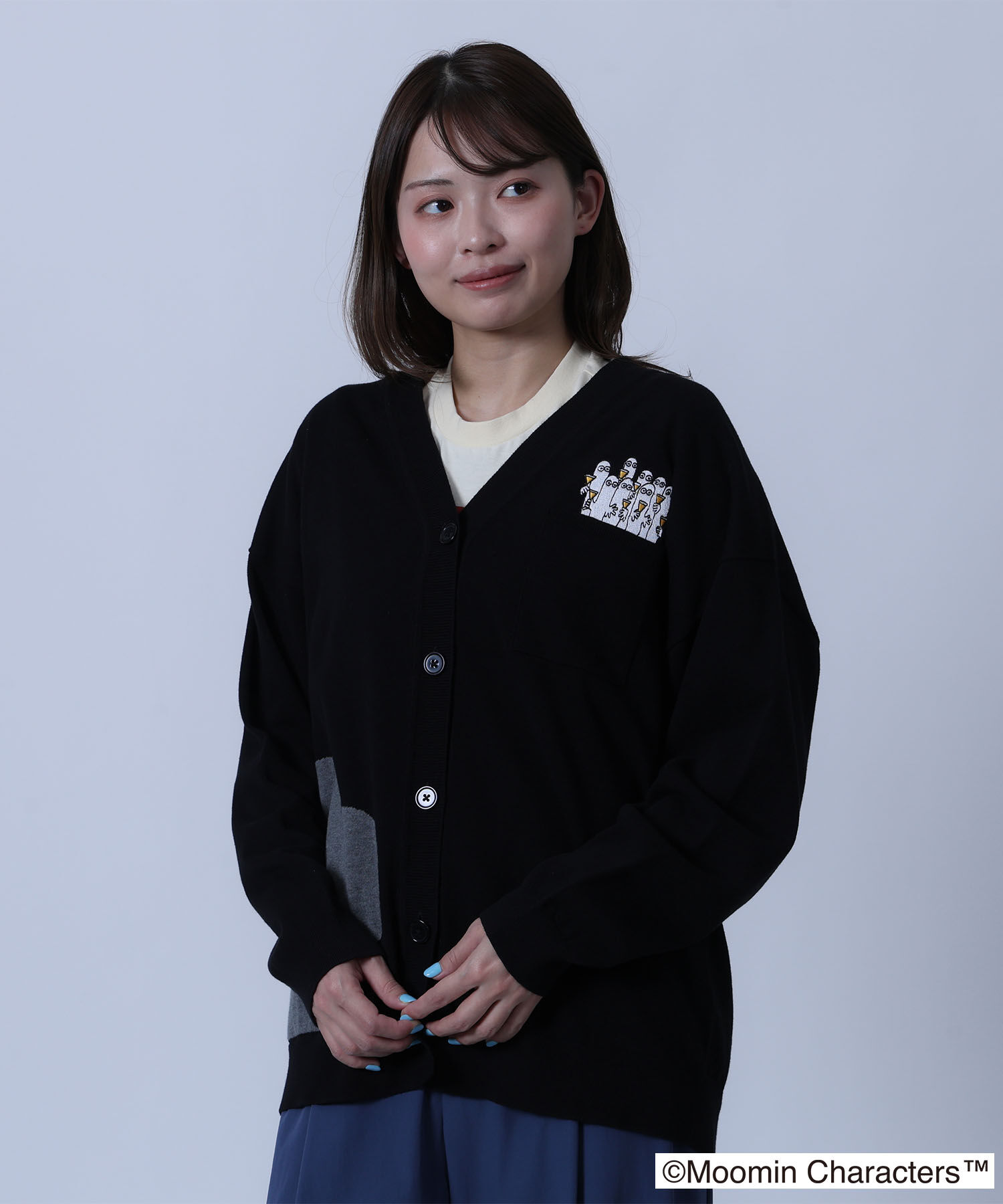 MARY QUANT「MOOMIN&times;MQ カーディガン」|カーディガン|ブラック