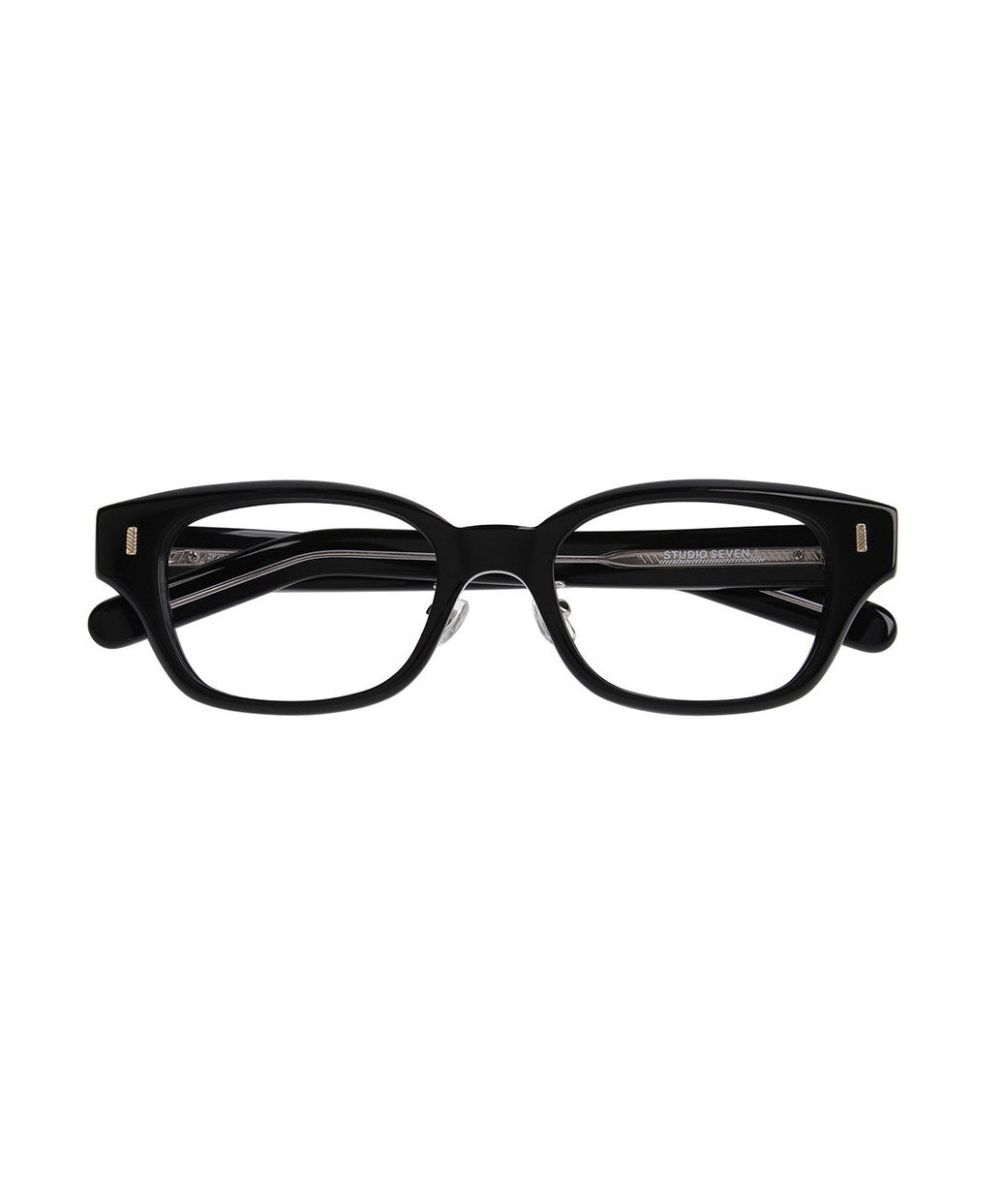  「Zoff｜STUDIO SEVEN｜ウェリントン型 メガネ｜太縁メガネ  クリア 黒縁 レンズ交換券付き」|メガネ|