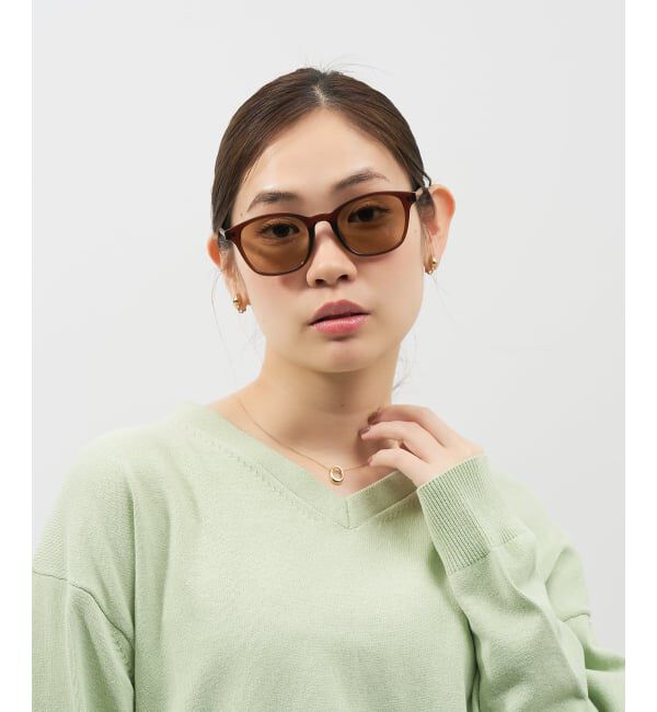  「SUNCUTGlasses/UV100%CUT ウェリントン型 サングラス | カラーレンズ 太縁フレーム  紫外線対策 UVカット」|サングラス|