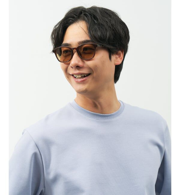  「SUNCUTGlasses/UV100%CUT ウェリントン型 サングラス | カラーレンズ 太縁フレーム  紫外線対策 UVカット」|サングラス|