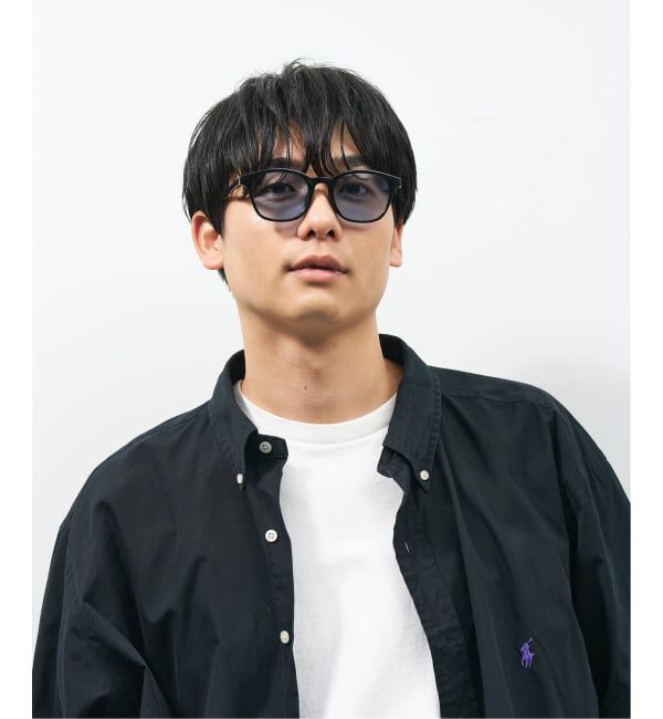  「SUNCUTGlasses/UV100%CUT ウェリントン型 サングラス | カラーレンズ 太縁フレーム  紫外線対策 UVカット」|サングラス|