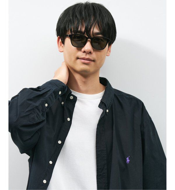  「SUNCUTGlasses/UV100%CUT ウェリントン型 サングラス | カラーレンズ 太縁フレーム  紫外線対策 UVカット」|サングラス|