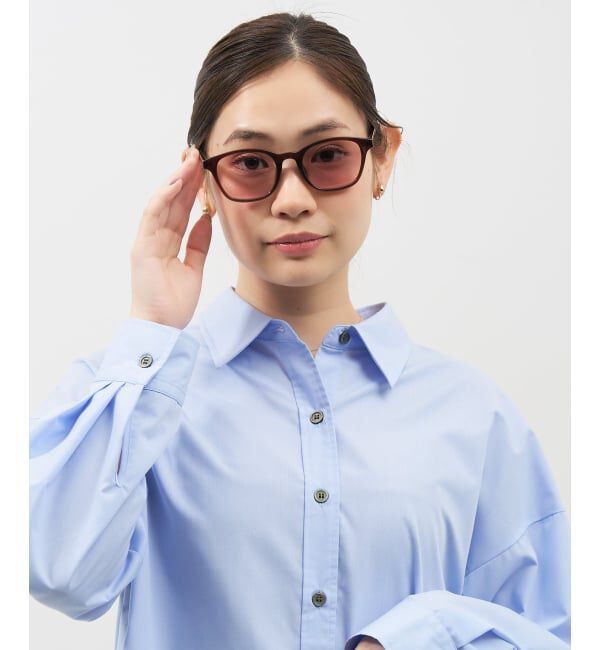  「SUNCUTGlasses/UV100%CUT ウェリントン型 サングラス | カラーレンズ 太縁フレーム  紫外線対策 UVカット」|サングラス|