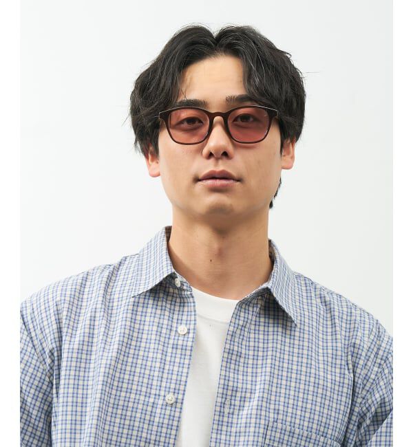  「SUNCUTGlasses/UV100%CUT ウェリントン型 サングラス | カラーレンズ 太縁フレーム  紫外線対策 UVカット」|サングラス|