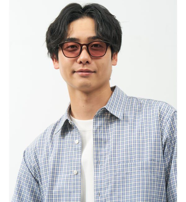  「SUNCUTGlasses/UV100%CUT ウェリントン型 サングラス | カラーレンズ 太縁フレーム  紫外線対策 UVカット」|サングラス|