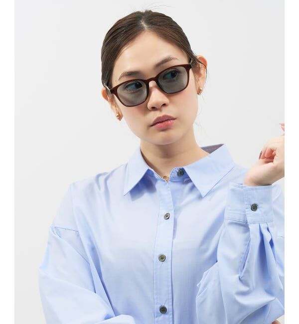  「SUNCUTGlasses/UV100%CUT ウェリントン型 サングラス | カラーレンズ 太縁フレーム  紫外線対策 UVカット」|サングラス|