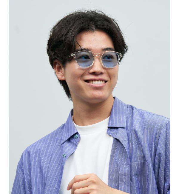  「SUNCUTGlasses/UV100%CUT ウェリントン型 サングラス | カラーレンズ 太縁フレーム  紫外線対策 UVカット」|サングラス|