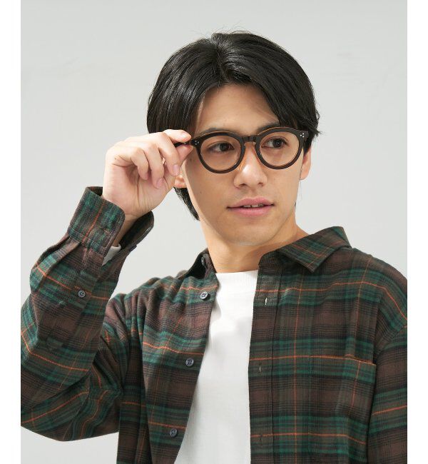  「 ボストン型 メガネ | 黒縁フレーム 伊達めがね 度付きユニセックス 読書  CLASSIC  レンズ交換券付」|メガネ|