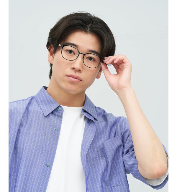  「ウェリントン型 メガネ | ラバーテンプル 伊達メガネ 度付きメガネ  Zoff｜FASHION  レンズ交換券付」|メガネ|