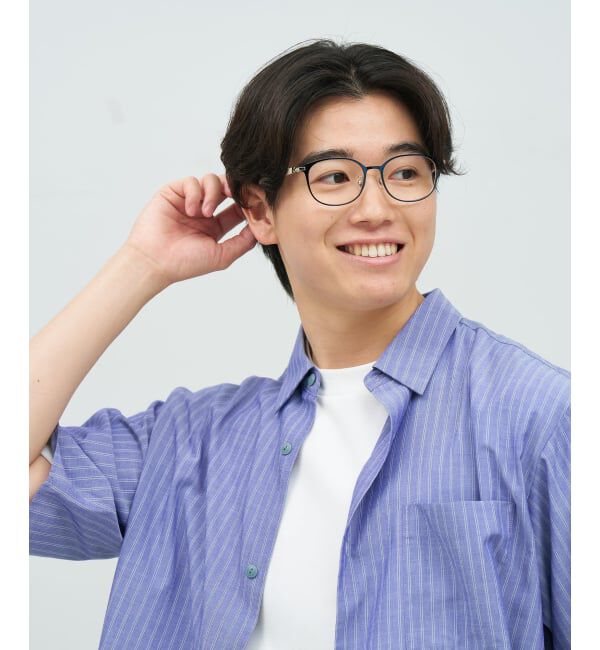  「ウェリントン型 メガネ | ラバーテンプル 伊達メガネ 度付きメガネ  Zoff｜FASHION  レンズ交換券付」|メガネ|