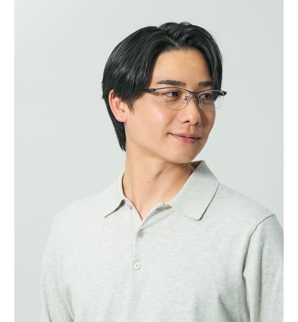  「 ウェリントン型 メガネ | 軽量 眼鏡 伊達めがね メタル BASIC METAL (ベーシックメタル) レンズ交換券付」|メガネ|
