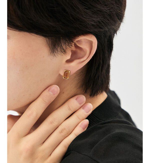 Jouete「[ジェム] ピアス コハク」|ピアス|