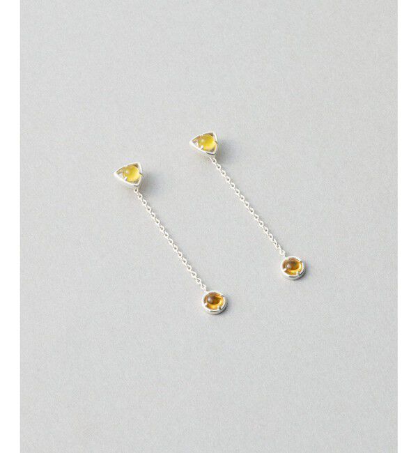 Jouete「[ジェム] ピアス クォーツァイト&times;シトリン」|ピアス|