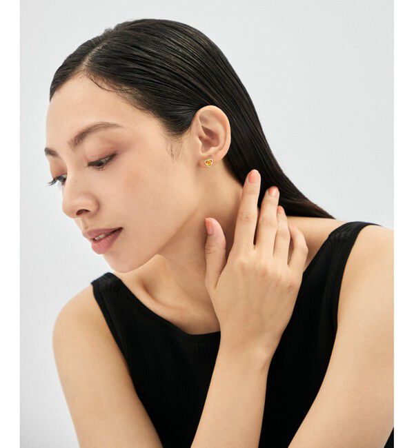 Jouete「[ジェム] ピアス クォーツァイト&times;シトリン」|ピアス|