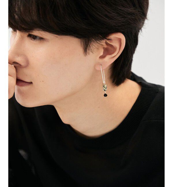 Jouete「[パレット] ピアス ブラックスピネル&times;グラナイト」|ピアス|