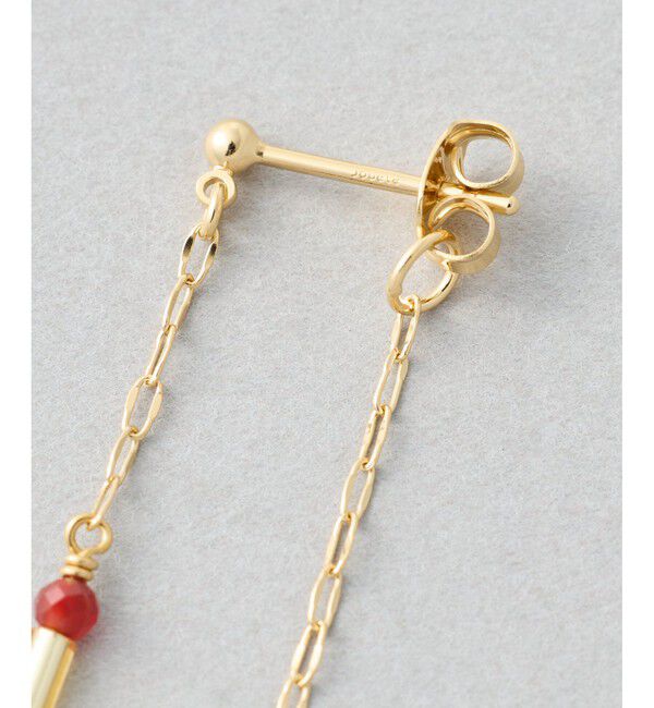 Jouete「[パレット] ピアス カーネリアン&times;スモーキークォーツ」|ピアス|