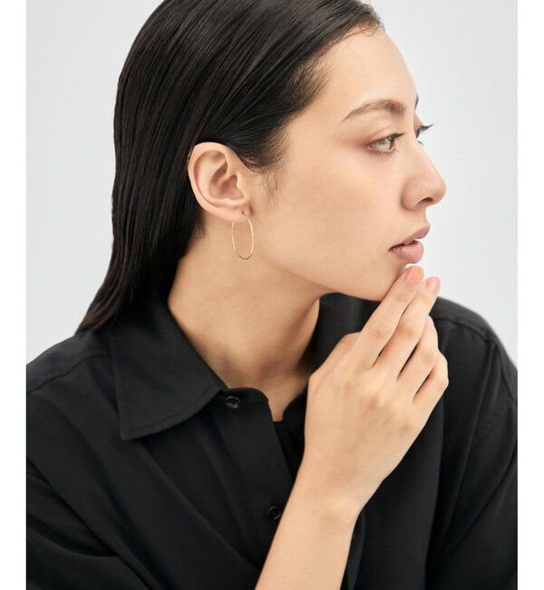 Jouete「フープピアス カットライン size/L」|ピアス|