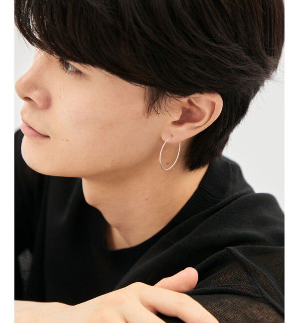 Jouete「フープピアス カットライン size/L」|ピアス|