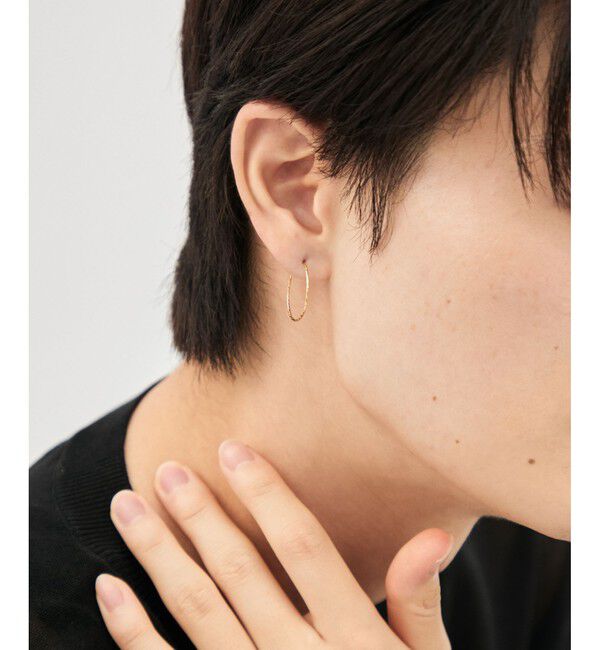 Jouete「フープピアス カットライン size/M」|ピアス|