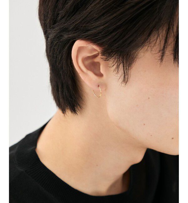 Jouete「フープピアス カットライン size/S」|ピアス|