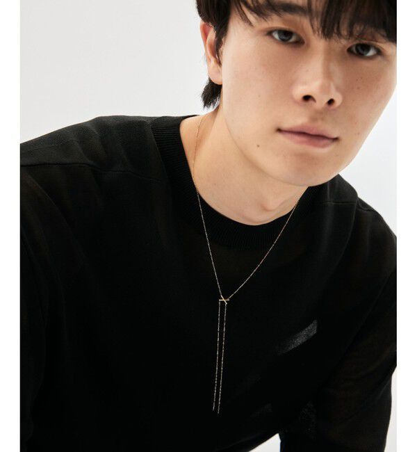 Jouete「K10YG ロングネックレス クロス」|ネックレス|