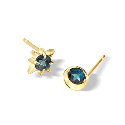 STAR JEWELRY「MOON&SUN」|ピアス|