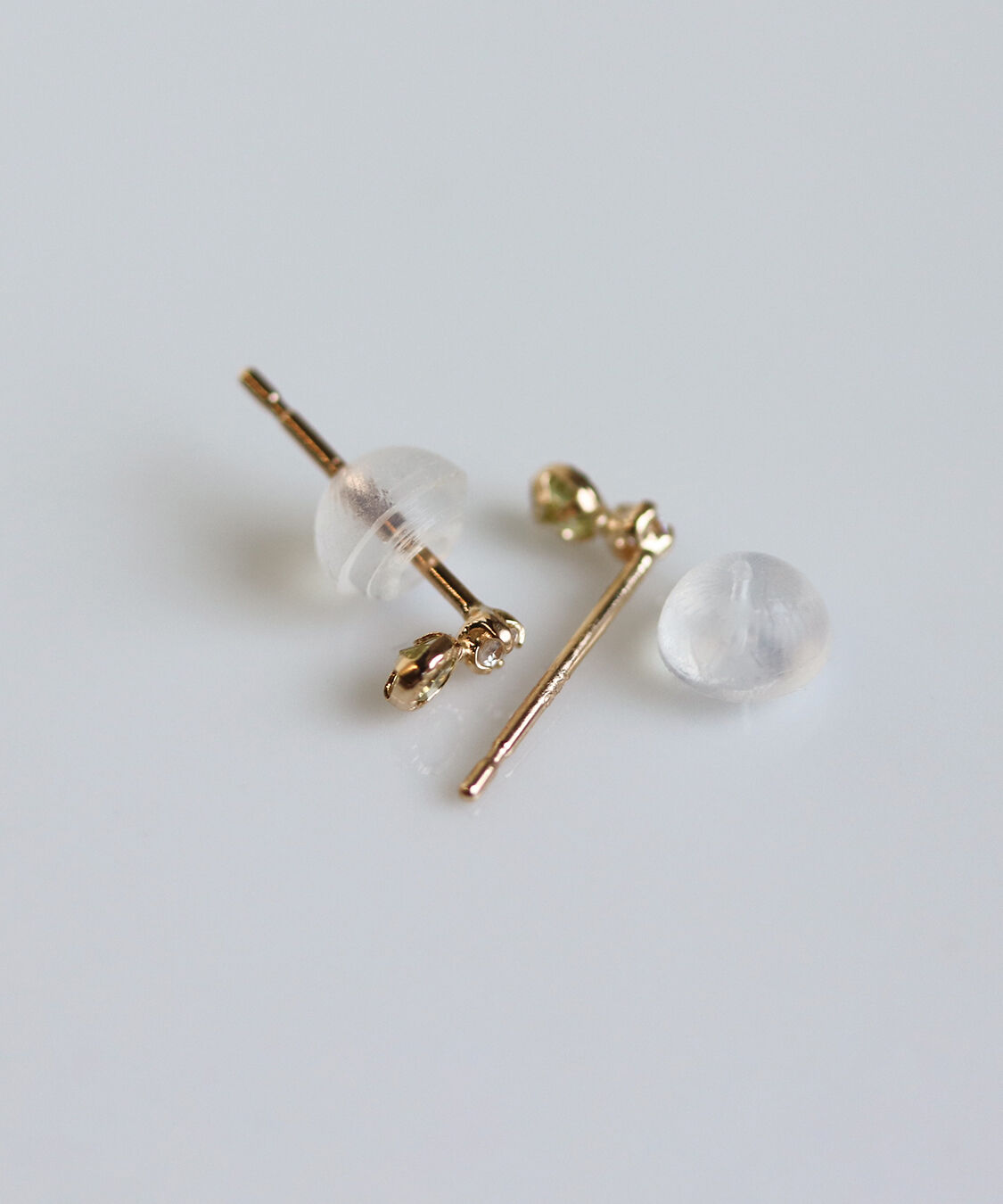  「カラーストーン / キュービックジルコニア ピアス | K10YG」|ピアス|