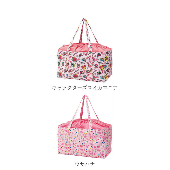 BACKYARD FAMILY「エコバッグ レジカゴ 保冷 通販 レジカゴ型 エコバック 巾着型 レジかご ショッピングバッグ」|エコバッグ|