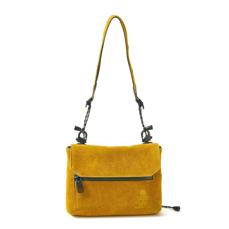 AS2OV「AS2OV / アッソブ WP SUEDE WALLET SHOULDER」|ショルダー・メッセンジャー|マスタード